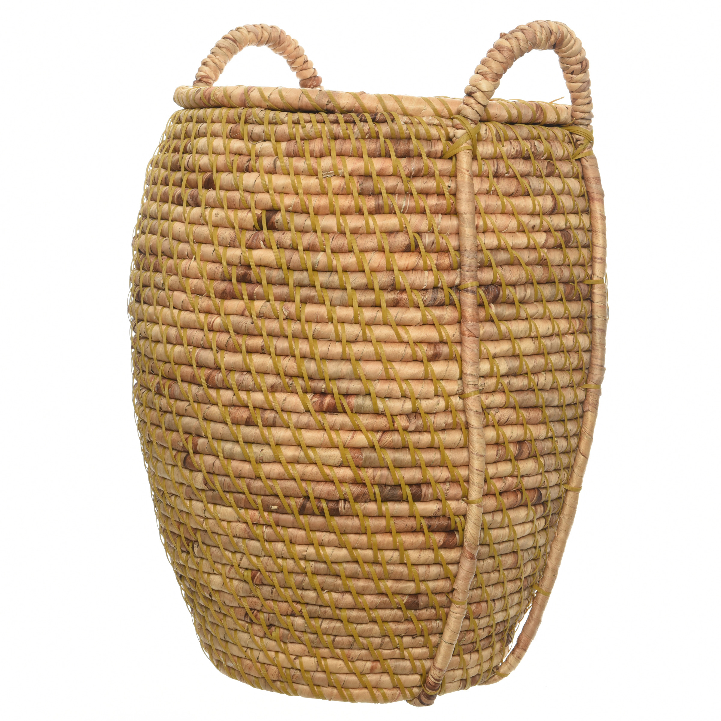 Mand waterhyacinth naturel Ø44x54 cm Manden Opbergen
