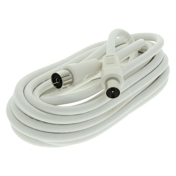 Q-Link Coax Kabel 5 Meter Stekker Recht Wit Kabelkeur Kopen? | Karwei