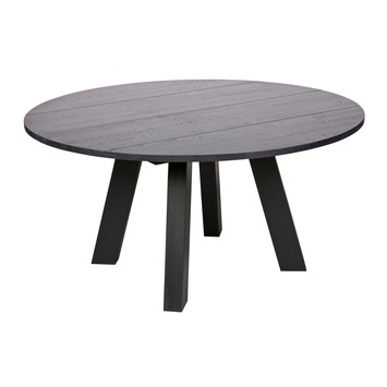 Woood Tafel Rhonda Xl Blacknight Ø150X75 Cm Kopen? Eettafels | Karwei