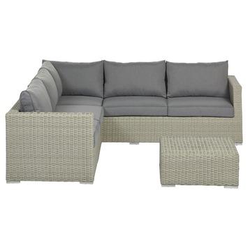 Loungeset Casabao Wicker Grijs Kopen? | Karwei