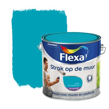 Flexa Strak Op De Muur Muurverf Hemelsblauw 2,5 L Kopen? | Karwei