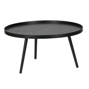 Woood Bijzettafel Mesa Xl Zwart Gelakt Ø78X39 Cm Kopen? Bijzettafels | Karwei