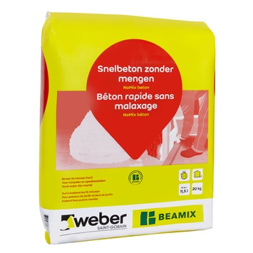 Weber Beamix Beton Nomix 125 Grijs 20 Kg Kopen? Mortel | Karwei