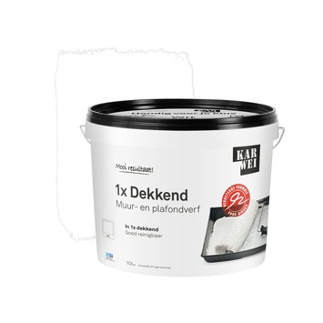 Karwei Muur- En Plafondverf 1X Dekkend Wit 10 L Kopen? | Karwei