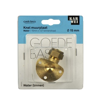 Karwei Knelfitting Muurplaat 15 Mm X 1/2 Inch Binnendraads Messing Kopen? Sanitair-Aansluitmateriaal | Karwei