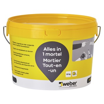 Weber Beamix Mortel Alles In 1 840 Grijs 10 Kg Kopen? Mortel | Karwei