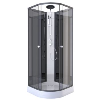 Aurlane Douchecabine Met Schuifdeur Zen Kwartrond Zwart 85x85 Cm Kopen Douchedeuren Douchewanden Karwei