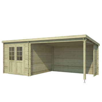 Tuinhuis Sunniva Geïmpregneerd Met Overkapping 590X304 Cm Kopen? Tuinhuizen | Karwei