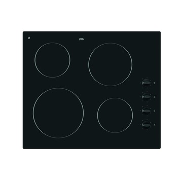 Etna Keramische Kookplaat T202Zt 4-Pits 60Cm Zwart Kopen? | Karwei