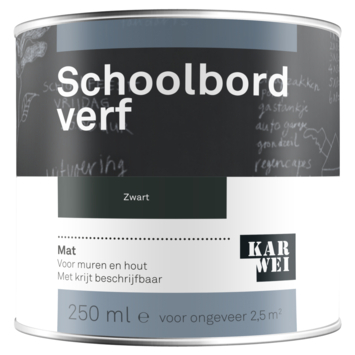 Karwei Schoolbord Verf Mat Zwart 250 Ml Kopen? Schoolbordverf | Karwei