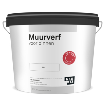 Karwei Muur- En Plafondverf Binnen Wit 10 Liter Kopen? Muurverf-Binnen | Karwei