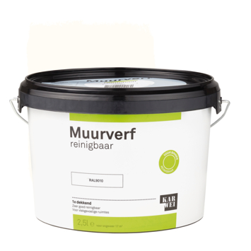 Karwei Muurverf Reinigbaar Ral 9010 Gebroken Wit 2,5 Liter Kopen? Muurverf-Binnen | Karwei