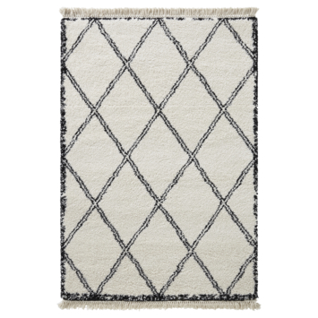 Varamin Vloerkleed Wit/Zwart Grote Ruit 35 Mm 200X290 Cm Kopen? Vloerkleden | Karwei