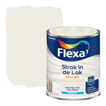 Flexa Strak In De Lak Zijdeglans Ral9010 750 Ml Watergedragen Kopen? Flexa- Strak-In-De-Lak | Karwei