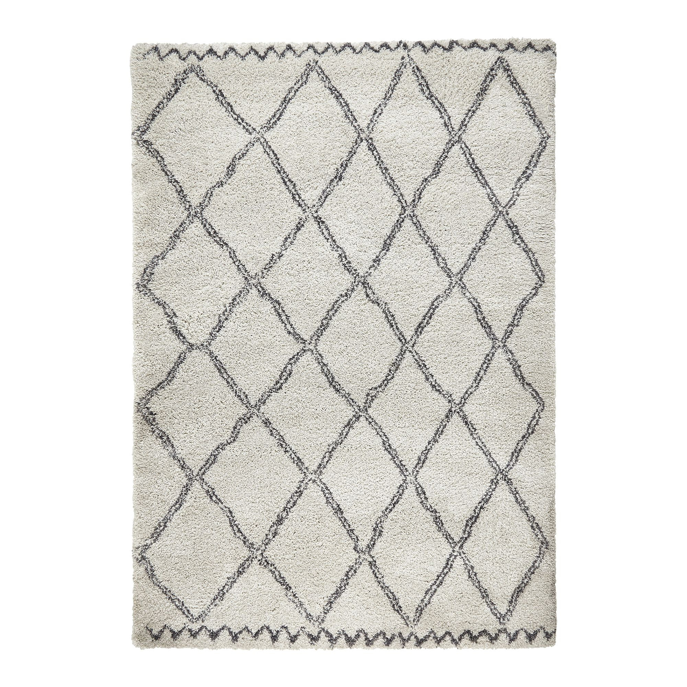 Vloerkleed Varamin Creme Donkergrijs 160x230 cm Vloerkleden