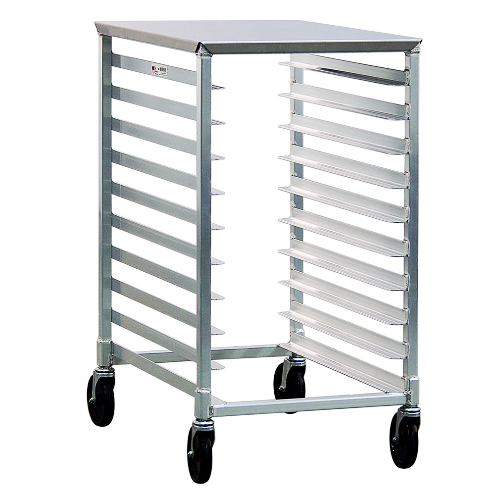 New Age 1311 Mobile Pan Rack, Slides For 18x26in Pans End Loading Half