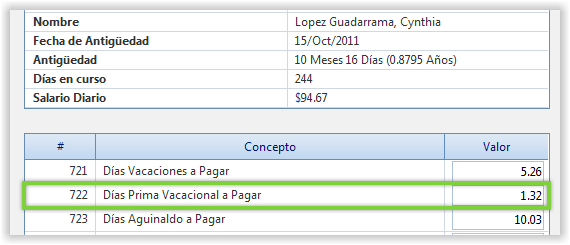 Pregunta ¿Cómo pago una prima vacacional? Knowledge Base