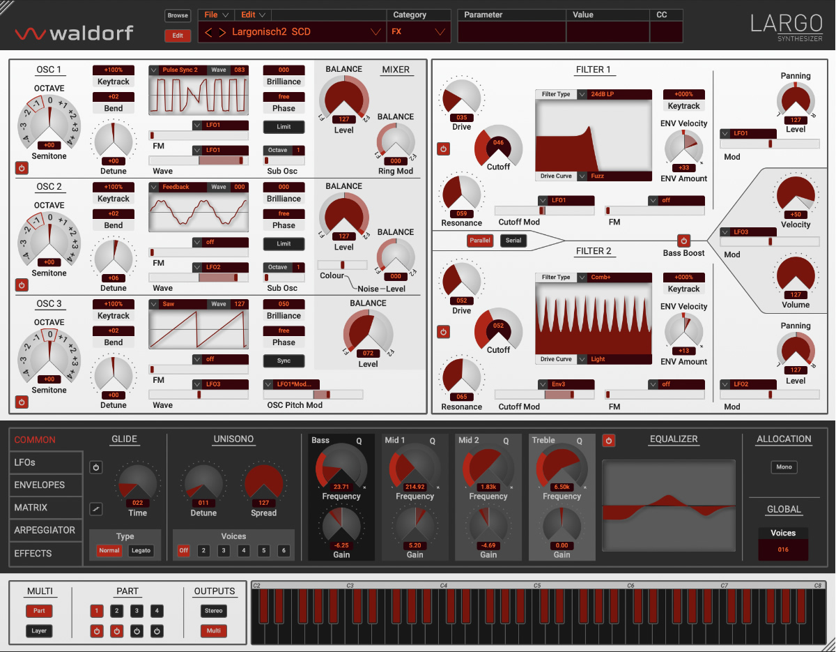 Largo 2 by Waldorf Synth (Wavetable) Plugin VST VST3 Audio Unit AAX