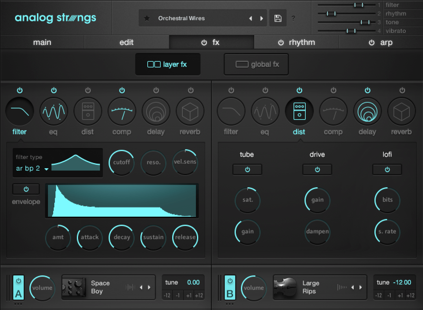 Analog Strings by Output String Plugin VST VST3 Audio Unit AAX