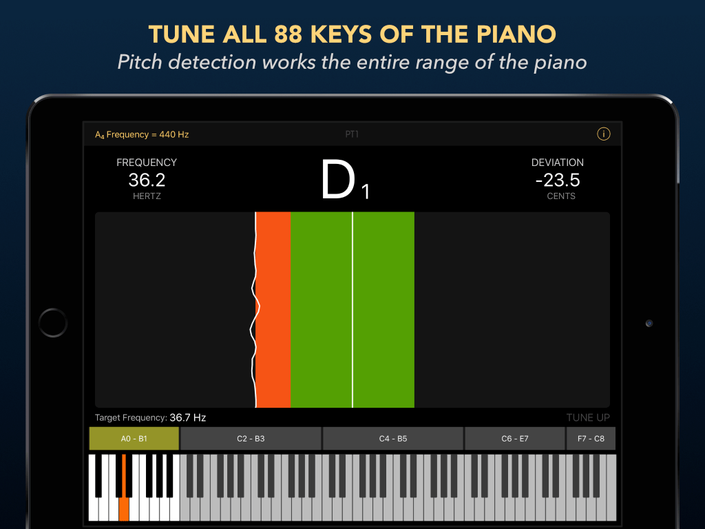 KVR Piano Tuner PT1 by JSplash Apps Tuner