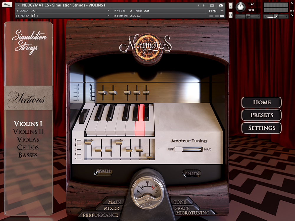 Simulation Strings by Neocymatics String Library