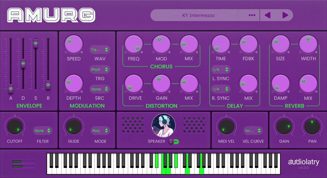 audiolatry updates Amurg Lofi Virtual Instrument Plugin to v4.0 (free