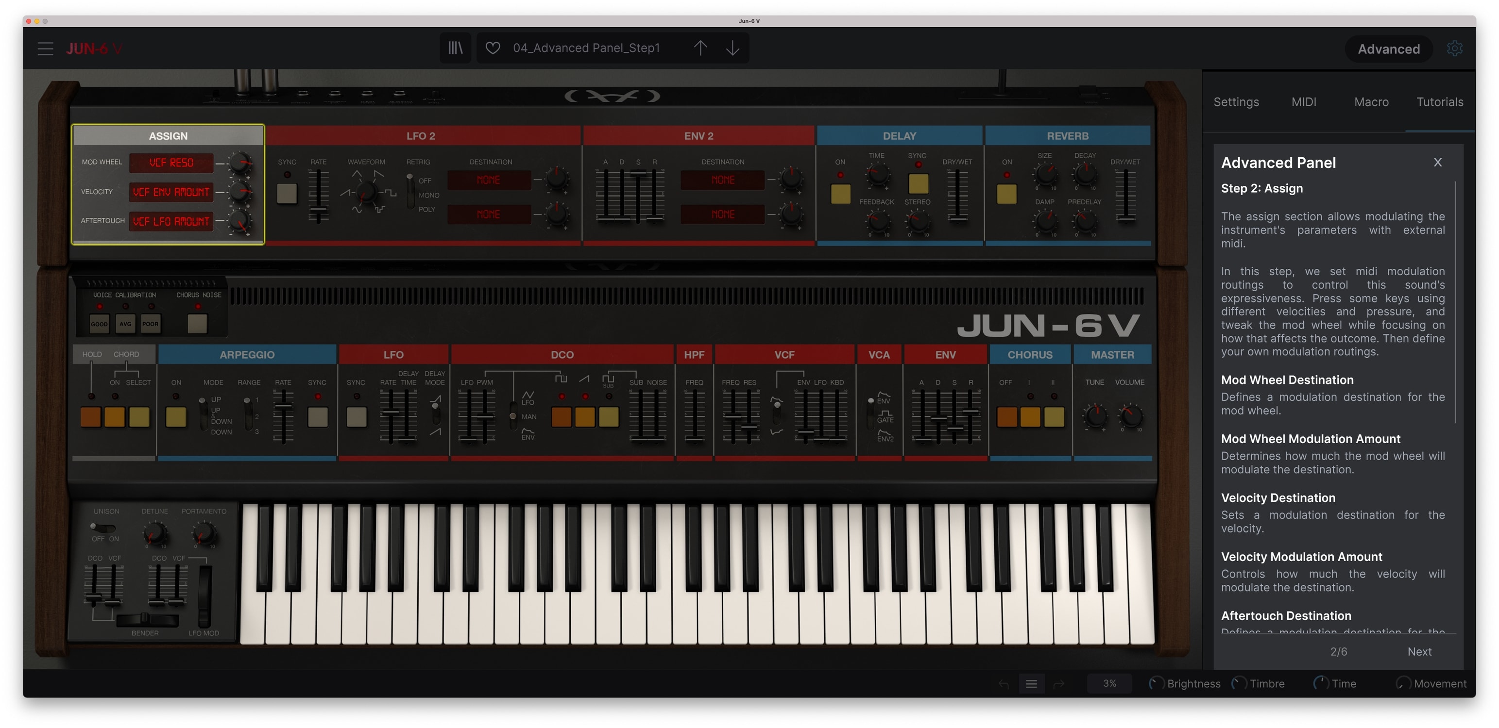 Chorus JUN6 V by Arturia Chorus Plugin VST VST3 Audio Unit AAX