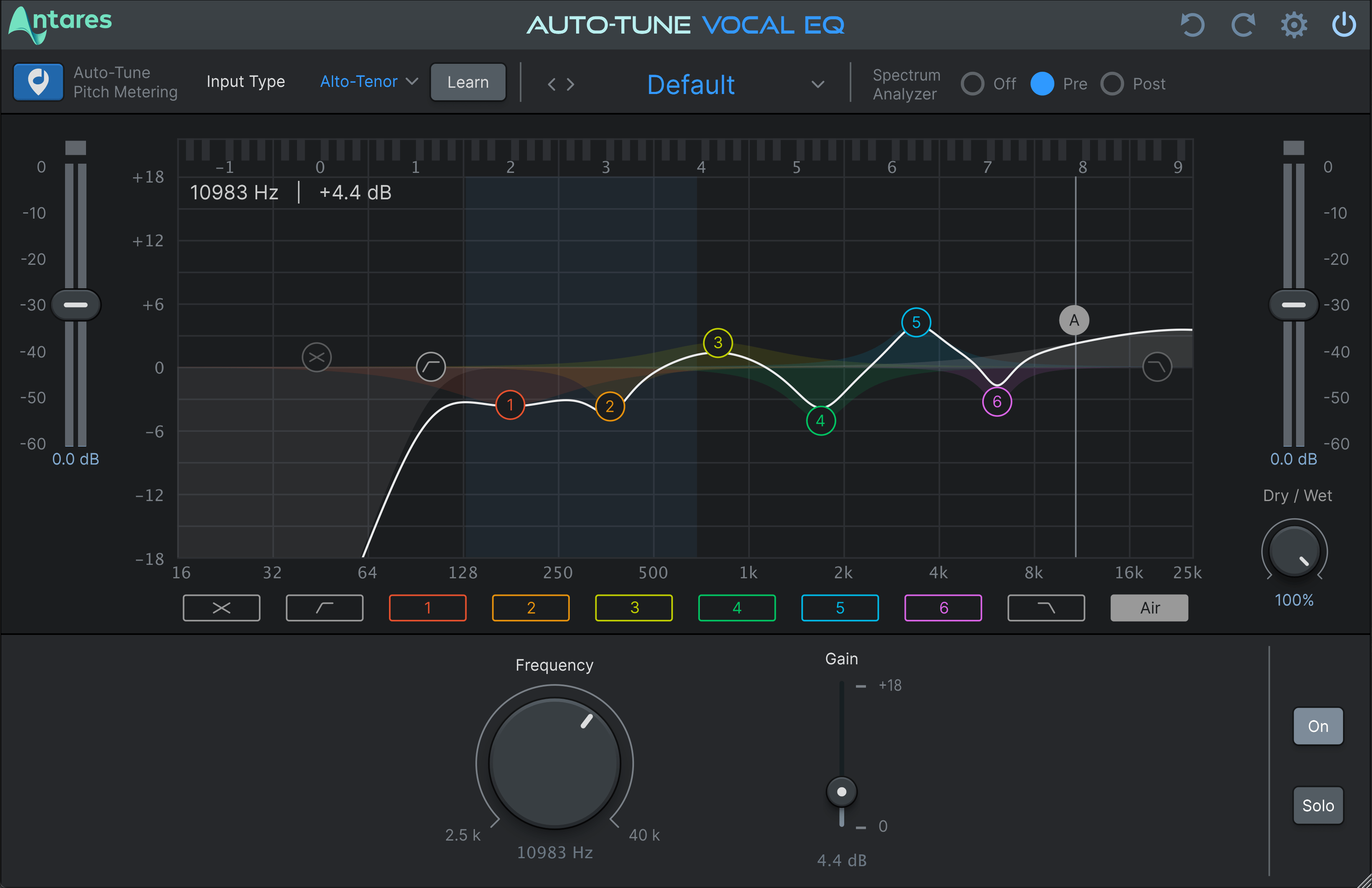 AutoTune Vocal EQ by Antares Audio Technologies Vocal EQ Plugin VST3