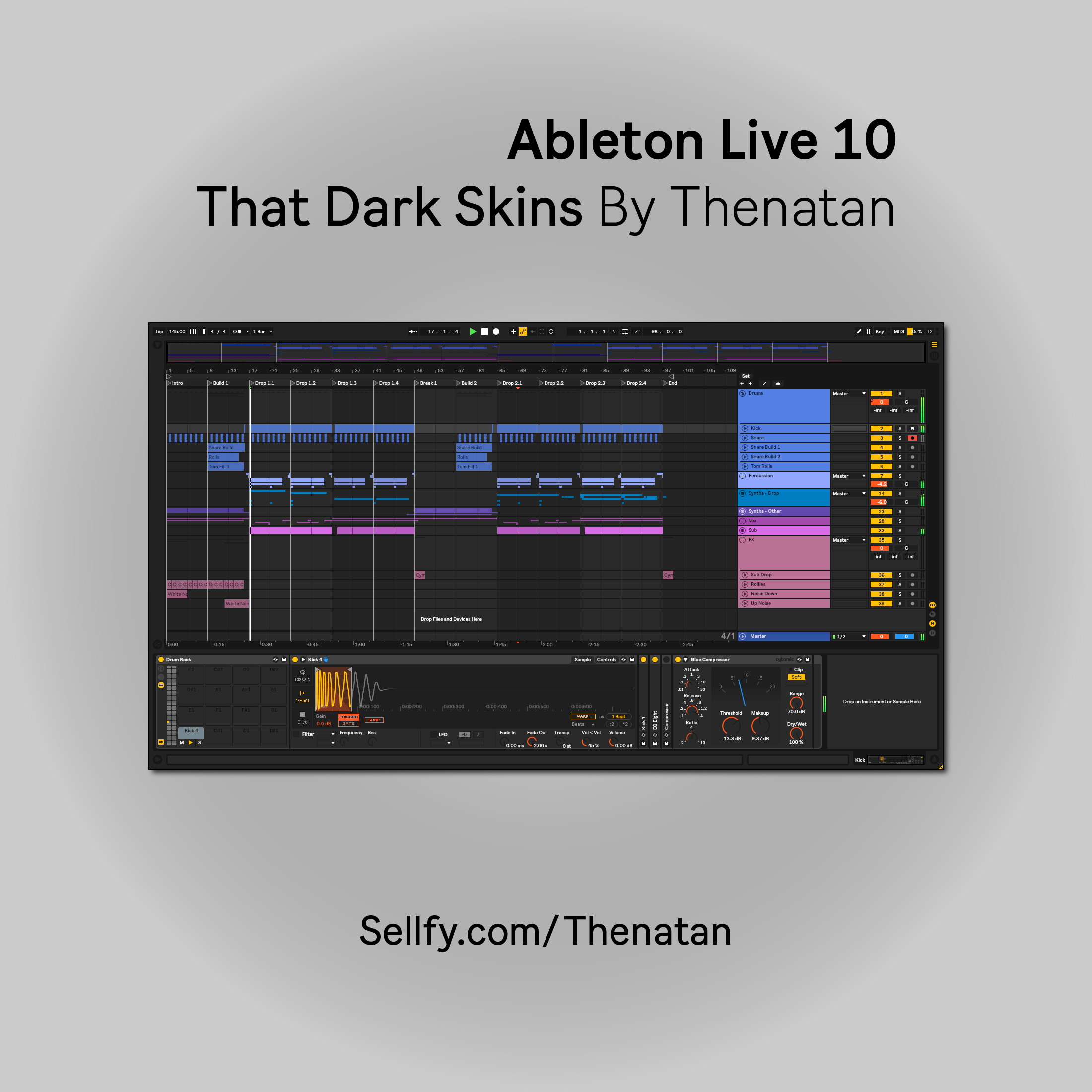Ableton Live 10 That Dark Skins by Thenatan Skin for Live 10 KVR