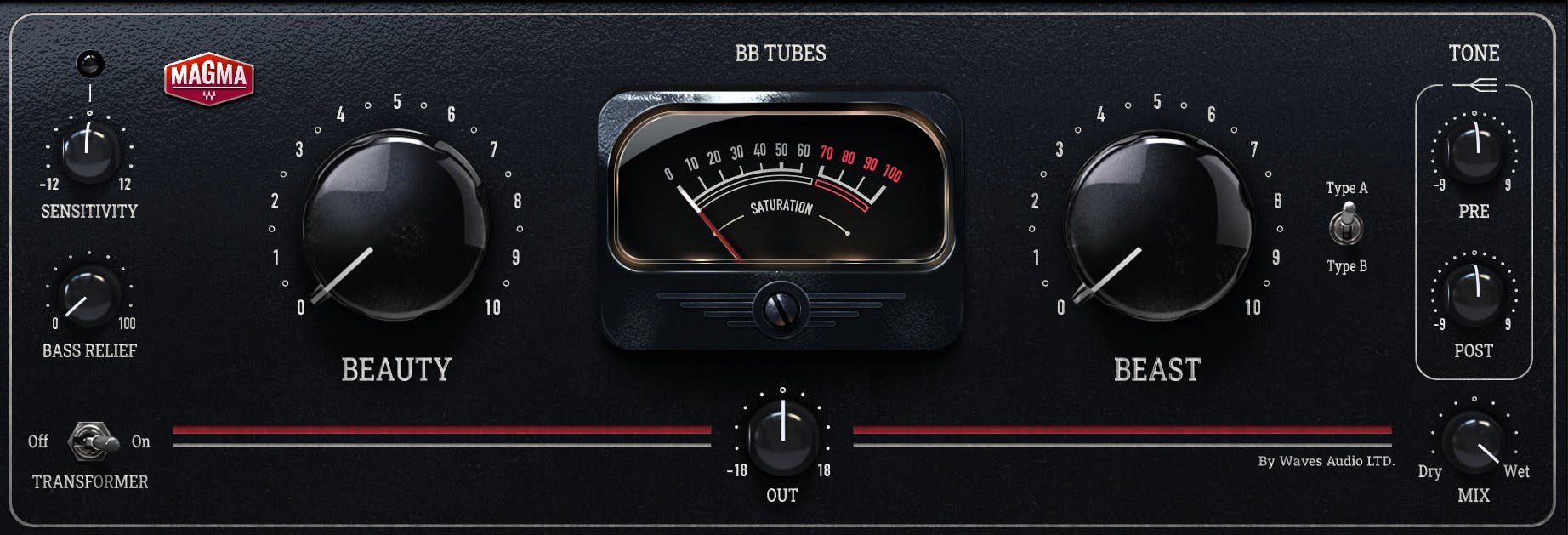 BB Tubes by Waves Saturation Plugin VST VST3 Audio Unit AAX