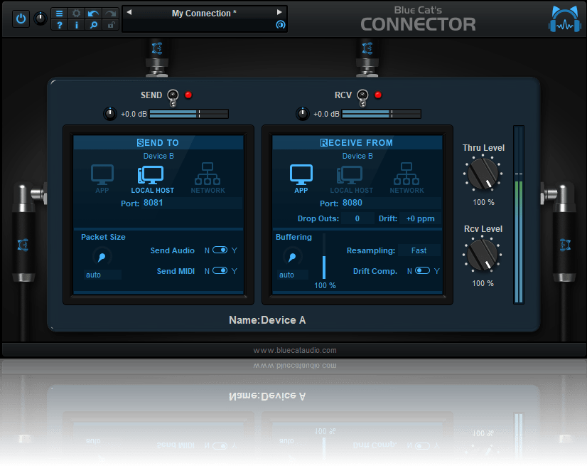 Connector by Blue Cat Audio Audio/MIDI Streaming PlugIn Plugin VST