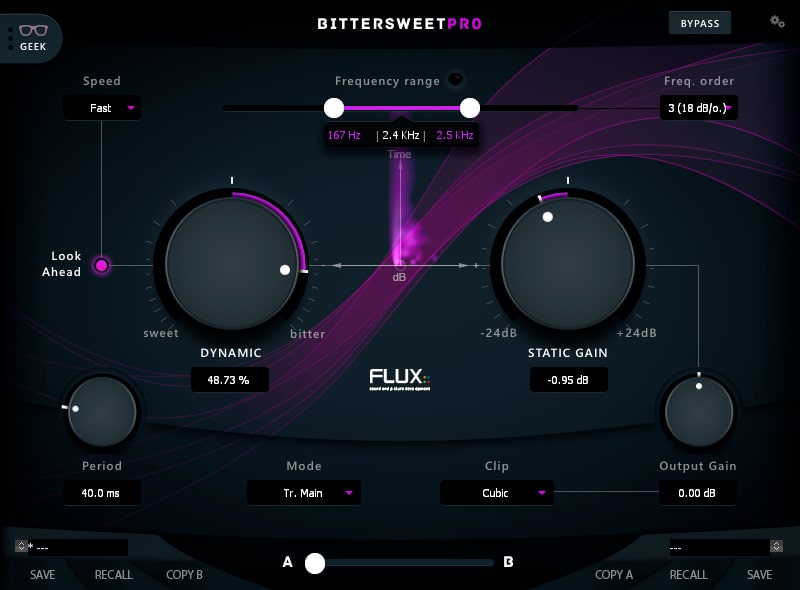 BitterSweet Pro v3 by FLUX Transient Designer Plugin VST Audio Unit AAX