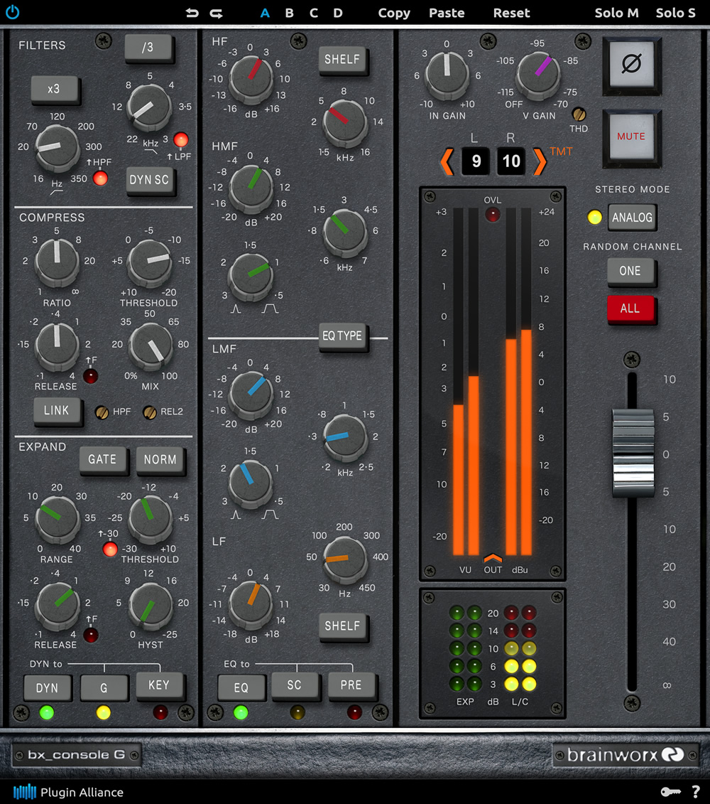 Brainworx bx_console G by Plugin Alliance Console Emulation Plugin