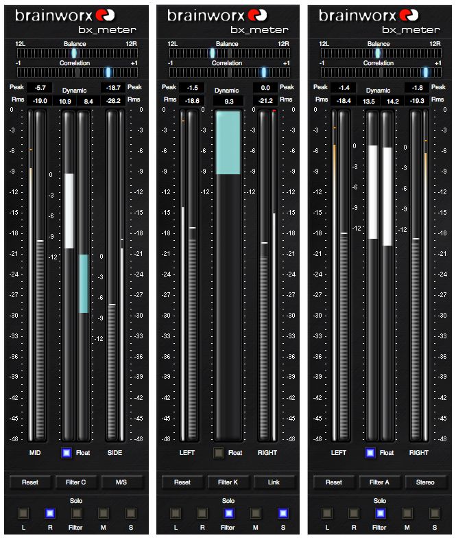 Brainworx releases bx_meter Dynamic Range Meter with M/S