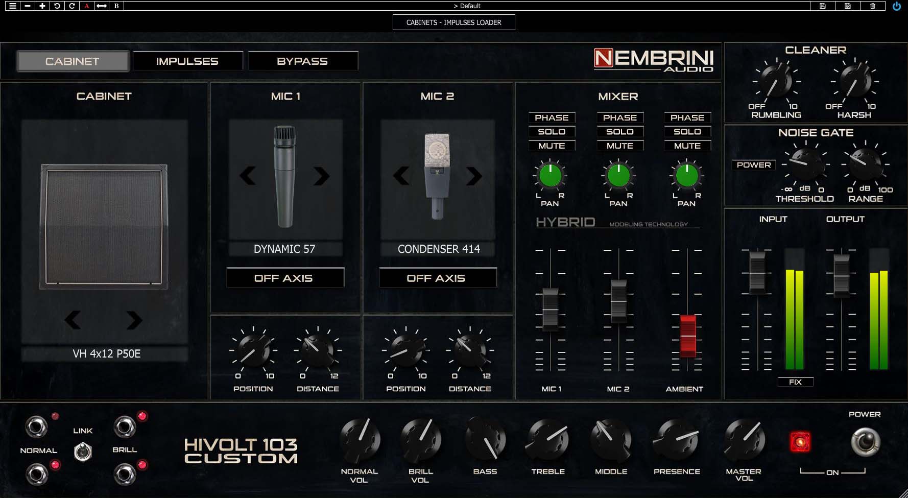 NA Hivolt 103 Custom Guitar Amplifier by Nembrini Audio Amp Modeling