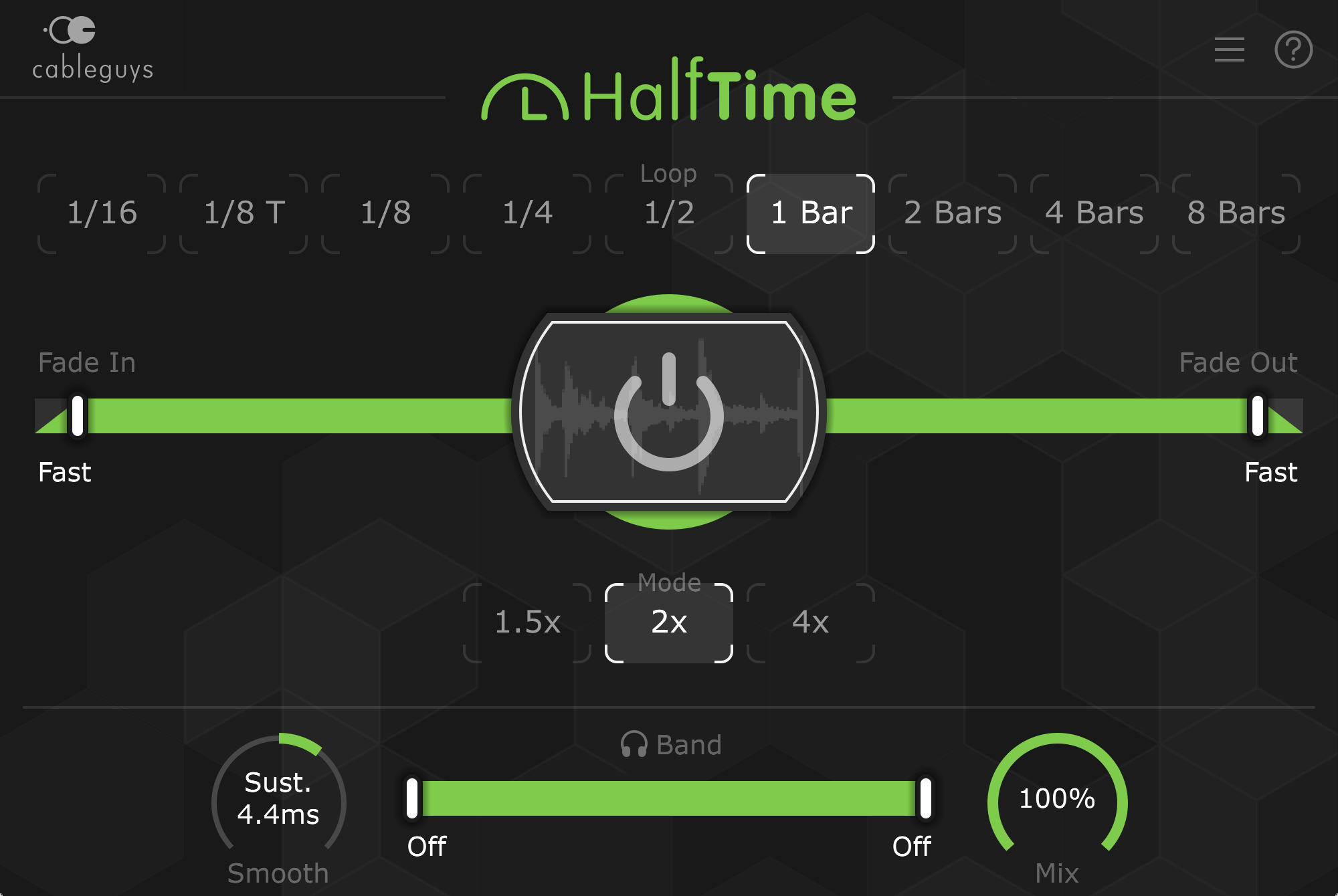 HalfTime by Cableguys Halfspeed effect Plugin VST VST3 Audio Unit AAX