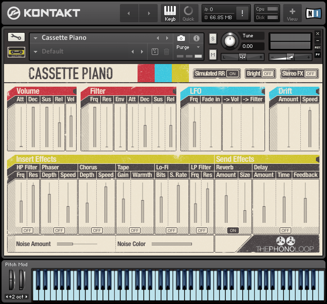 Cassette Piano by THEPHONOLOOP Kontakt Instrument