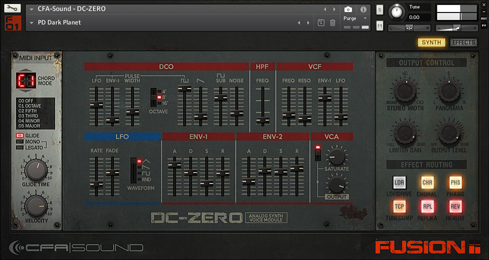 DCZero Vintage Synth by CFASound Vintage Synth