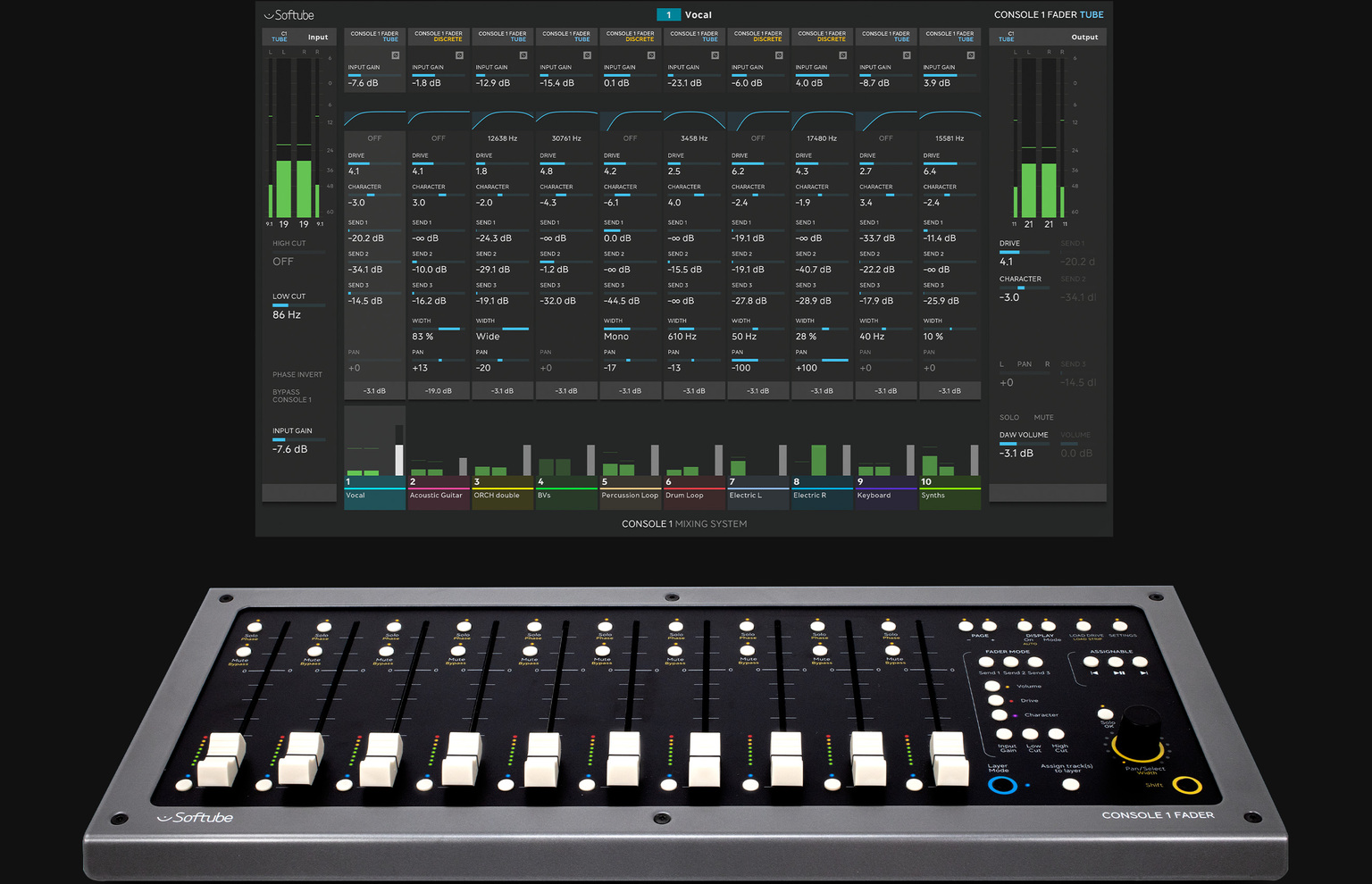 Console 1 Fader by Softube Hardware