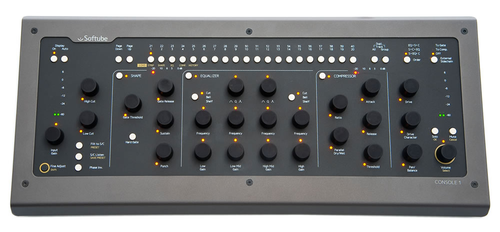 Softube announces Console 1 Integrated Hardware/Software Music Mixing Solution