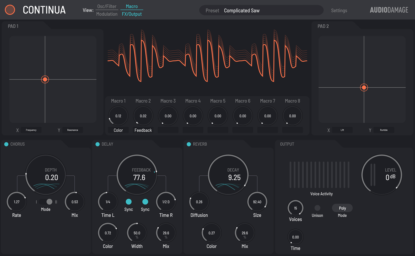 Audio Damage releases Continua Morphing Synth for macOS, Windows and