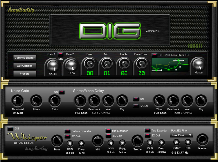 DIG (Dual Integrated Gain) by AcmeBarGig Distortion / Overdrive / Amp