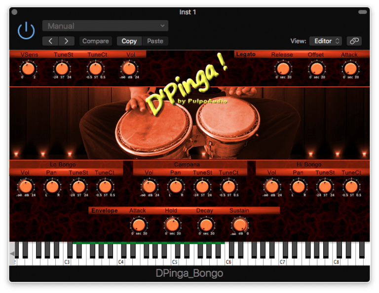 D'Pinga Bongo by PulpoAudio Percussion Plugin VST Audio Unit