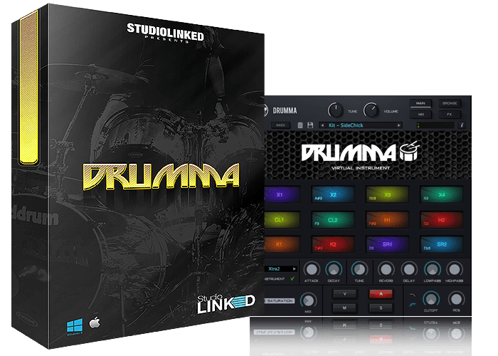 Drumma by Studiolinked Drums Plugin VST Audio Unit AAX