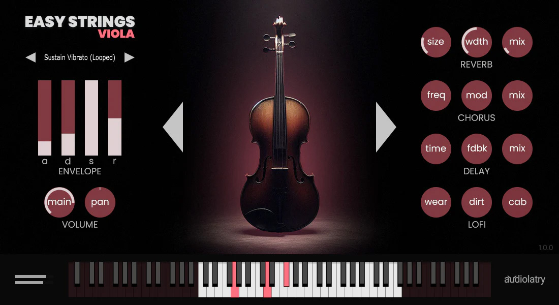 Easy Strings by Audiolatry Strings Plugin VST VST3 Audio Unit