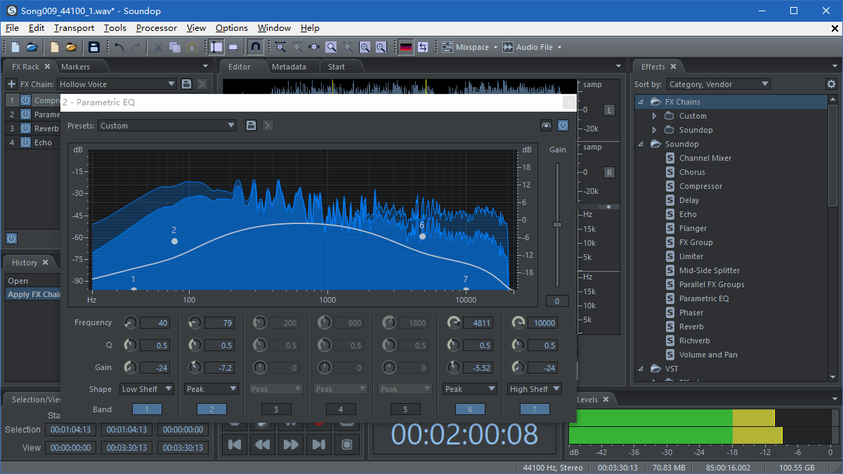 Soundop Audio Editor by Ivosight Audio Editor Plugin Host VST VST3