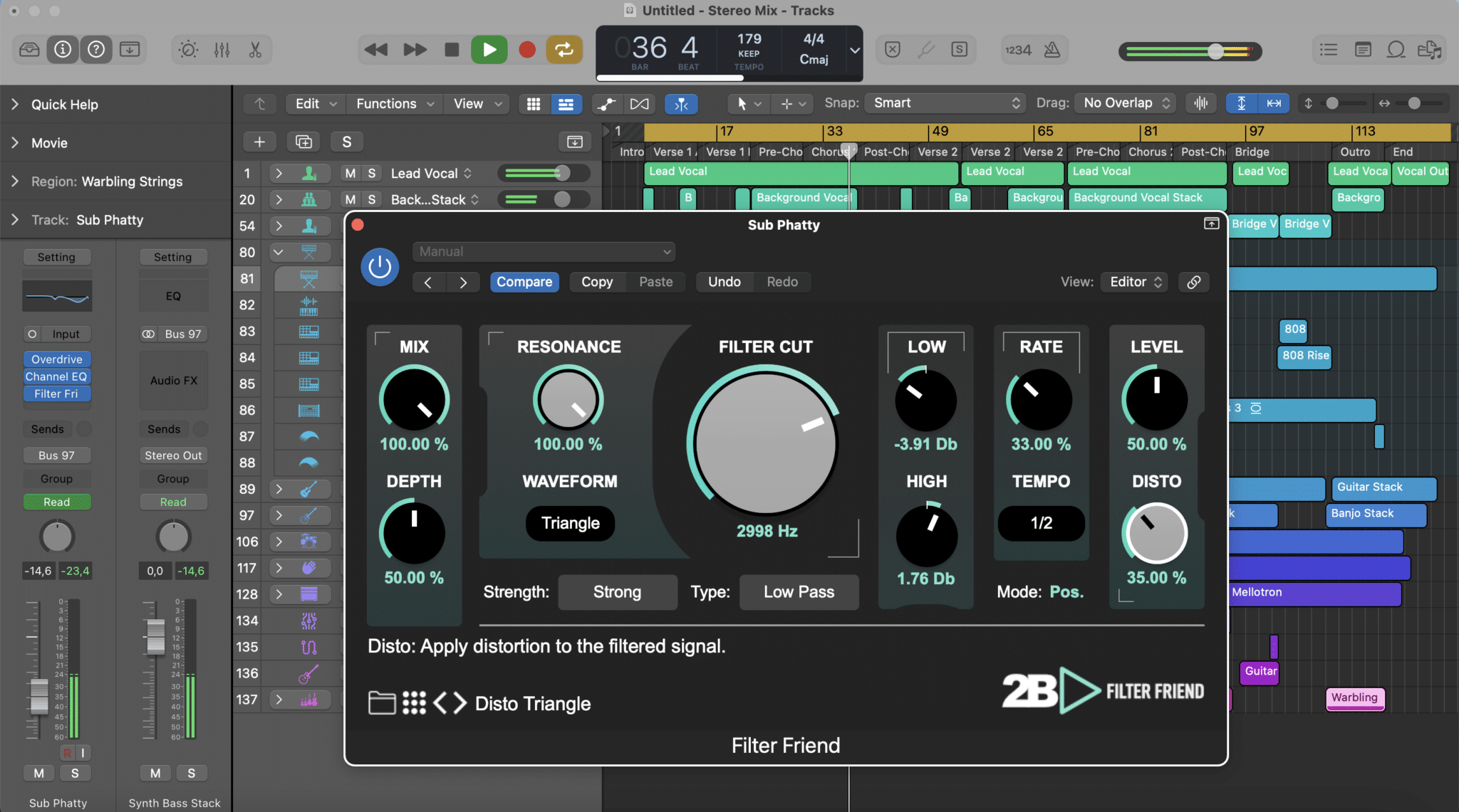 Filter Friend by 2B Played Music Filter Effects Plugin VST3 Audio Unit