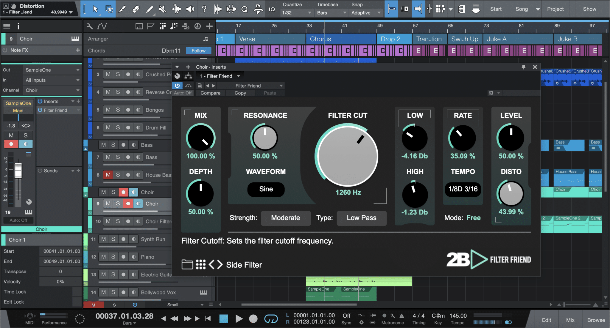 Filter Friend by 2B Played Music Filter Effects Plugin VST3 Audio Unit