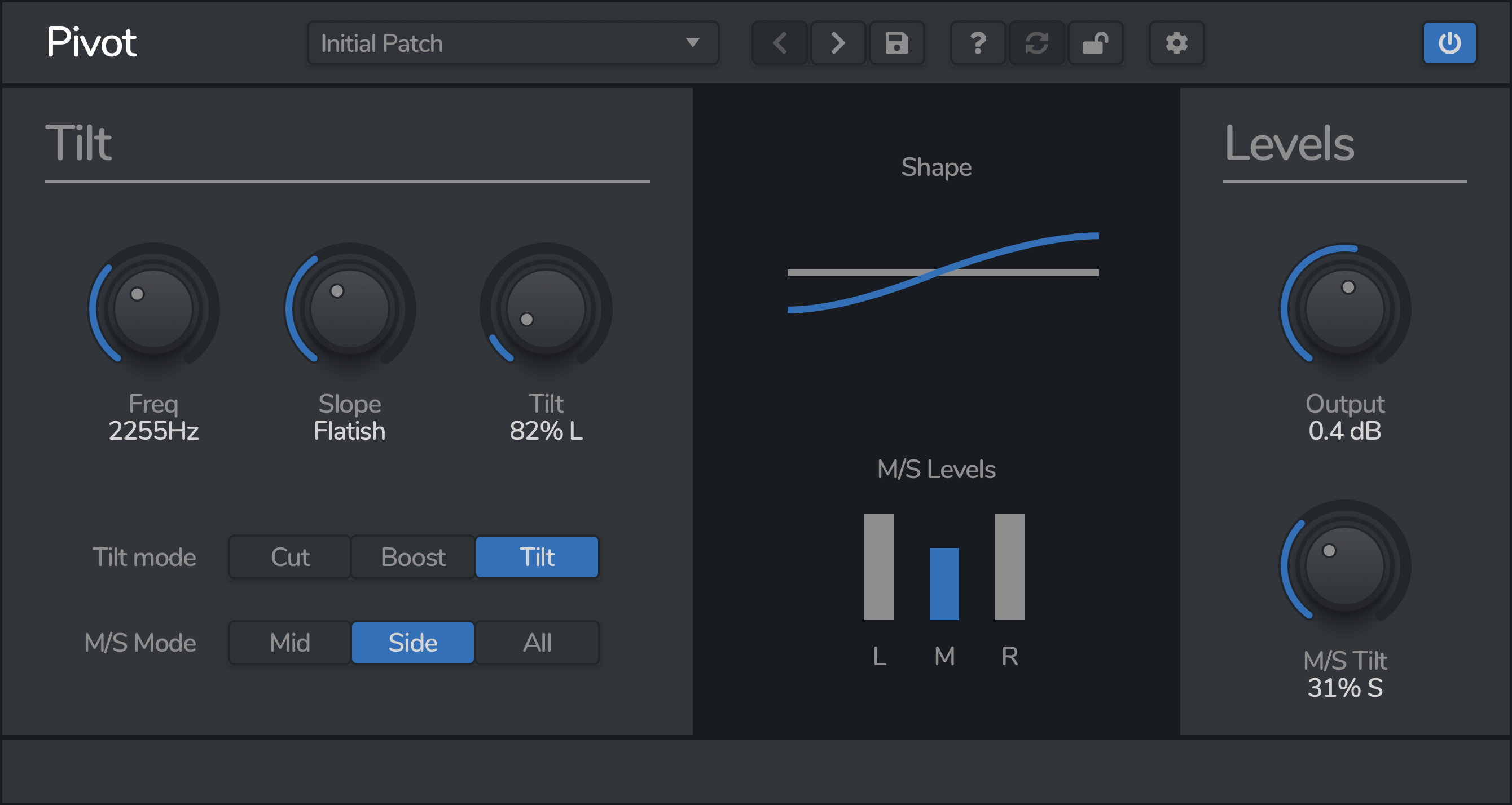 Pivot by Venomode Tilt EQ Plugin VST VST3 Audio Unit AAX