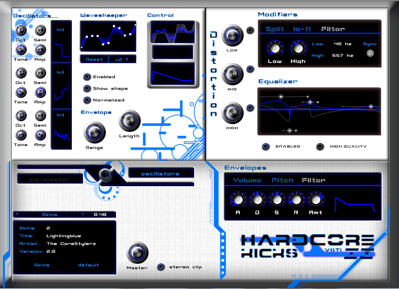 Hardcore Kicks VSTi 2 by The CoreStylerz Kick Drum Synthesizer Plugin VST